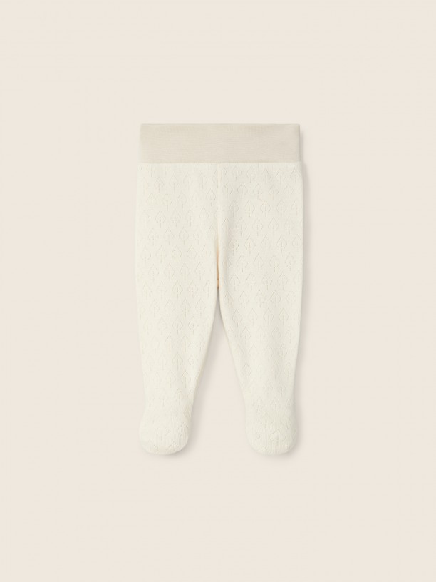 Cotton trousers with feet Cotton trousers with feet