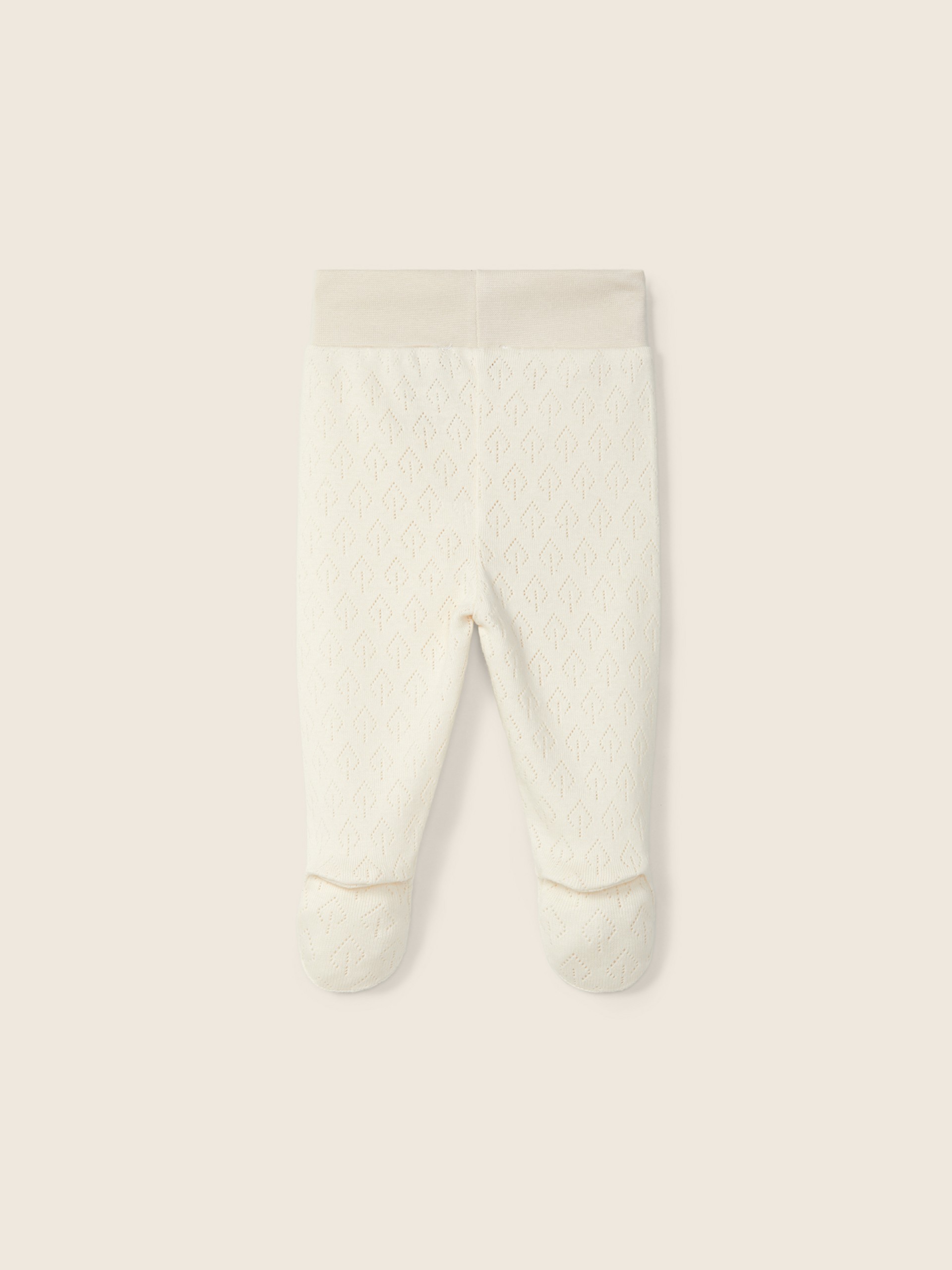 Cotton trousers with feet