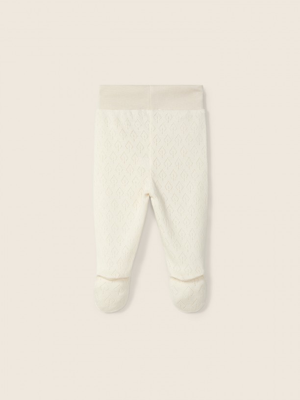 Cotton trousers with feet Cotton trousers with feet