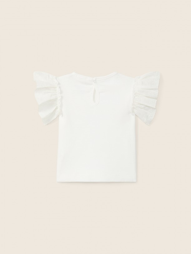Camisola com folho Camisola com folho