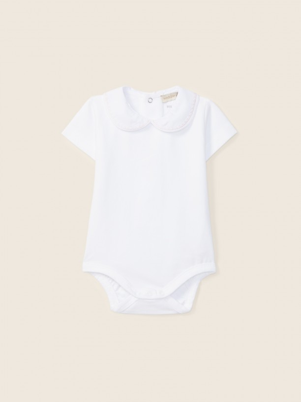 Body com gola redonda Body com gola redonda