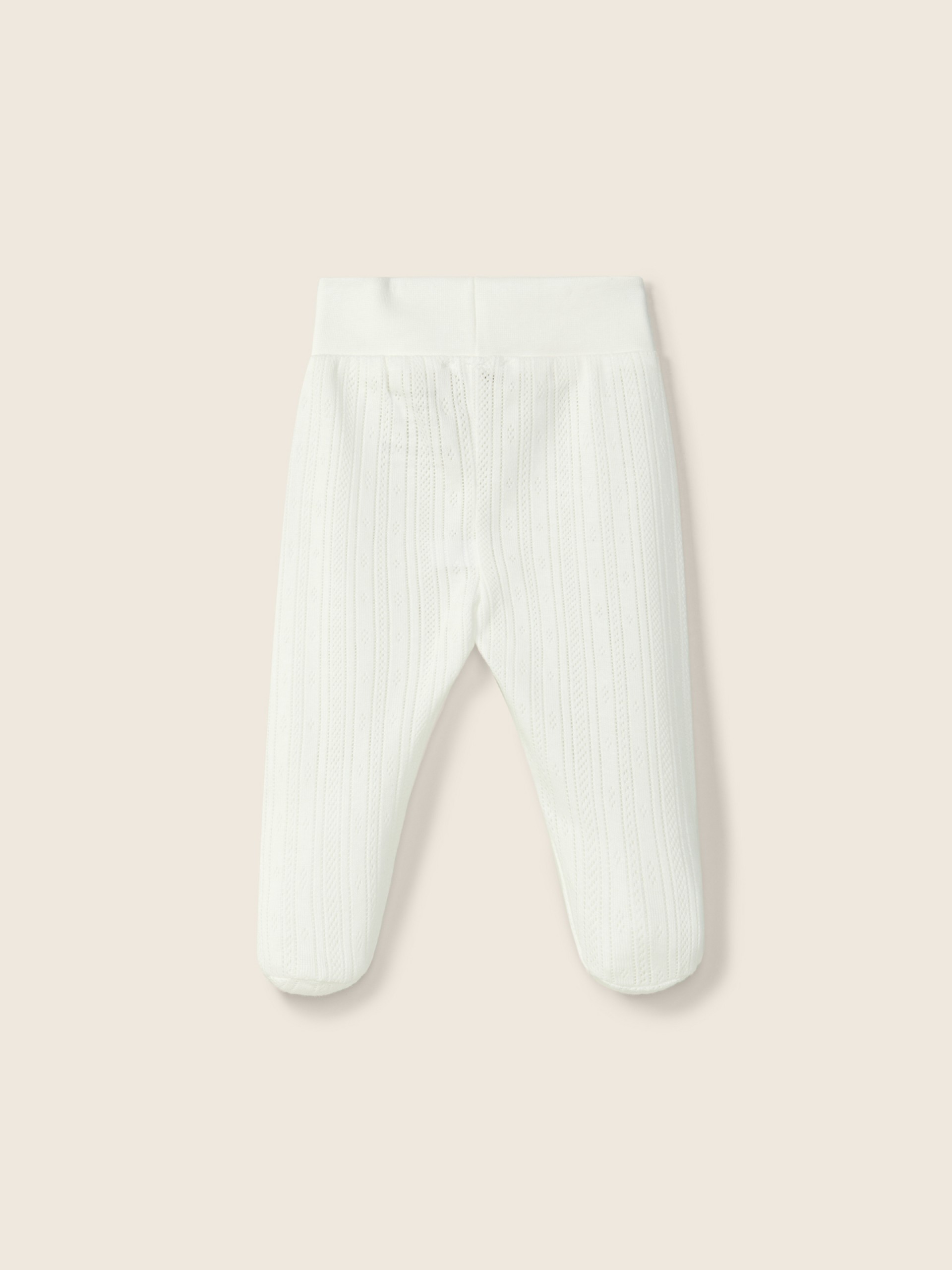 Cotton trousers with feet