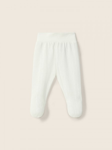 Cotton trousers with feet