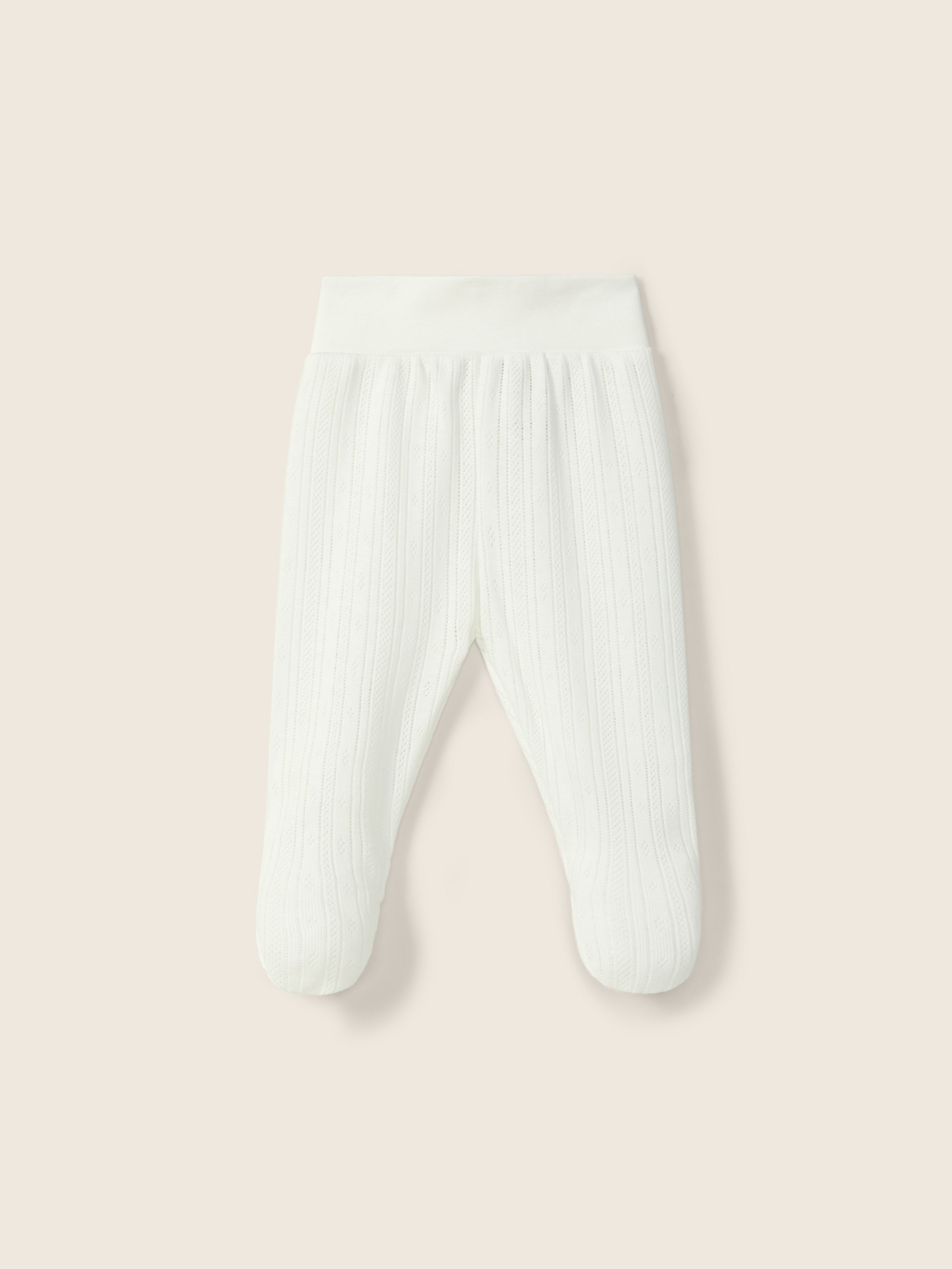Cotton trousers with feet