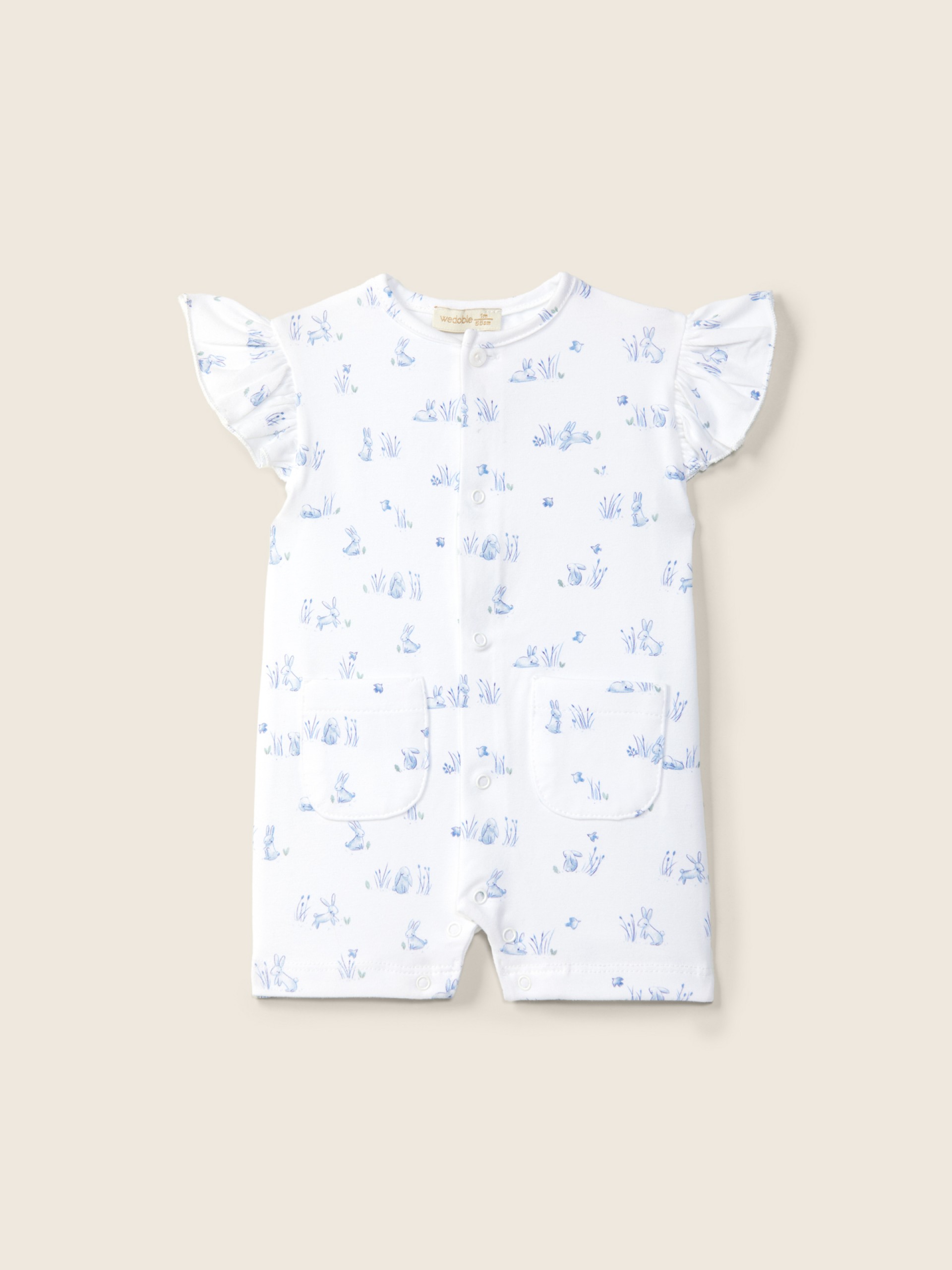 Cotton short jumpsuit