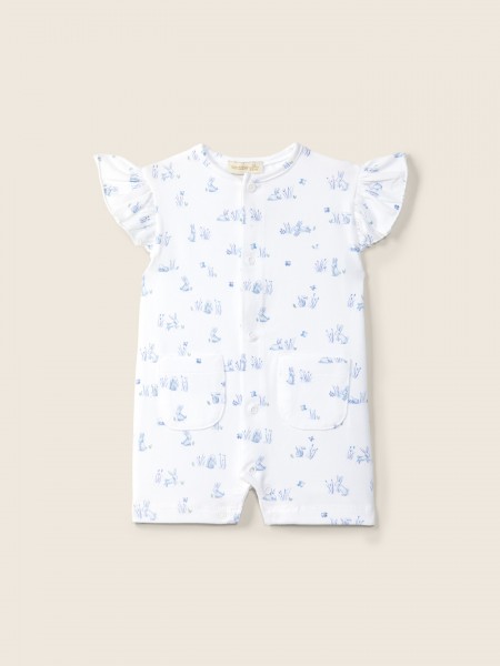 Cotton short jumpsuit