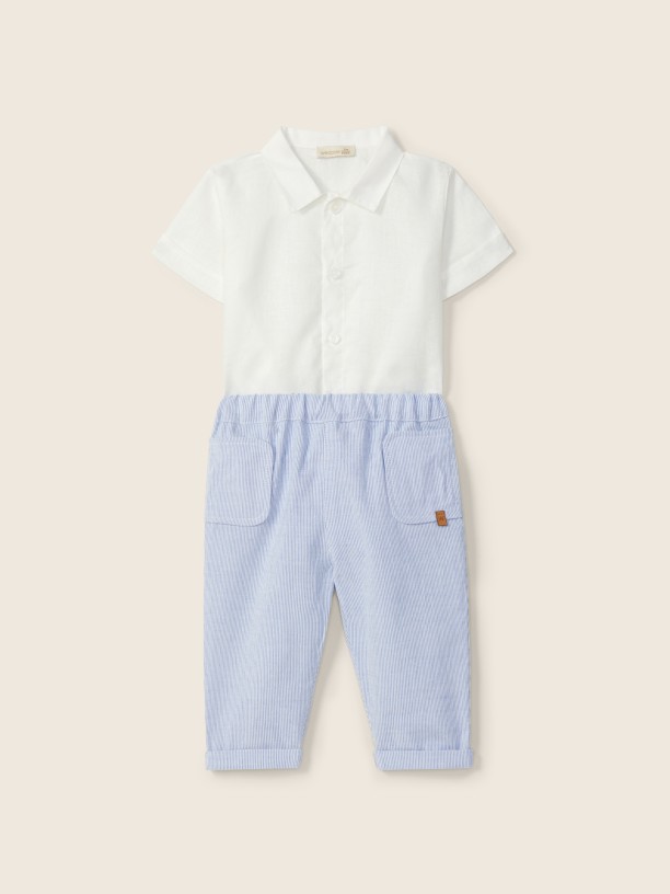 Pinstripe trousers