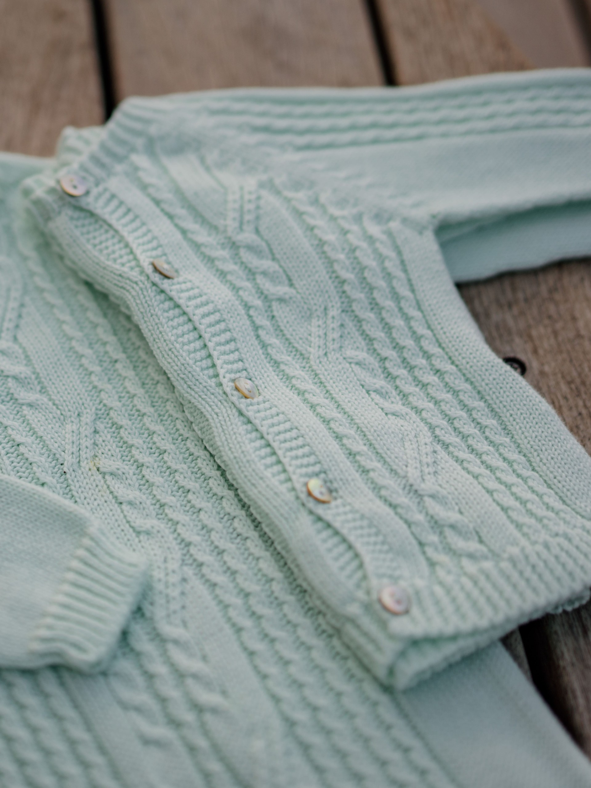 Organic cotton cardigan