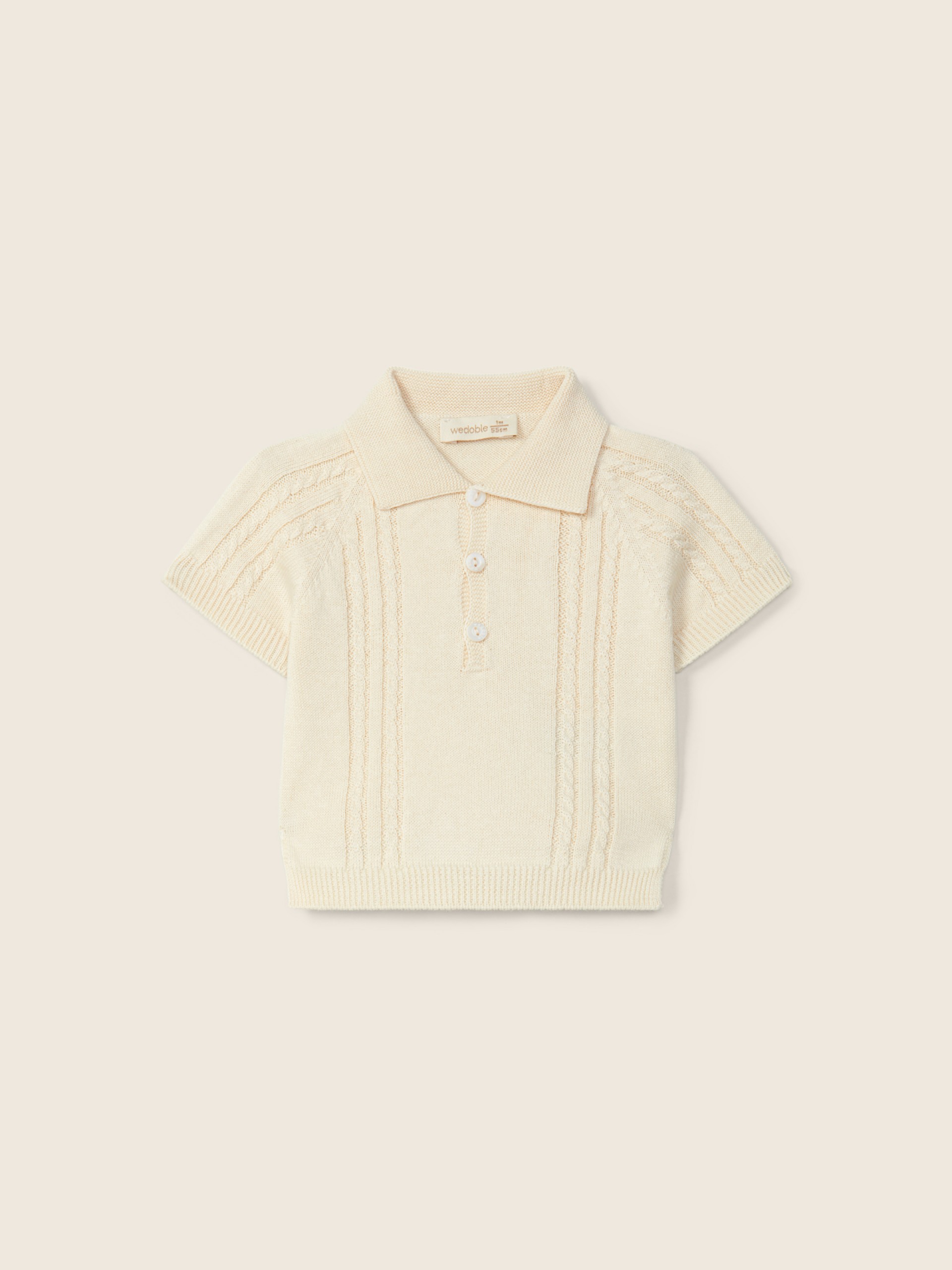 Cotton polo sweater