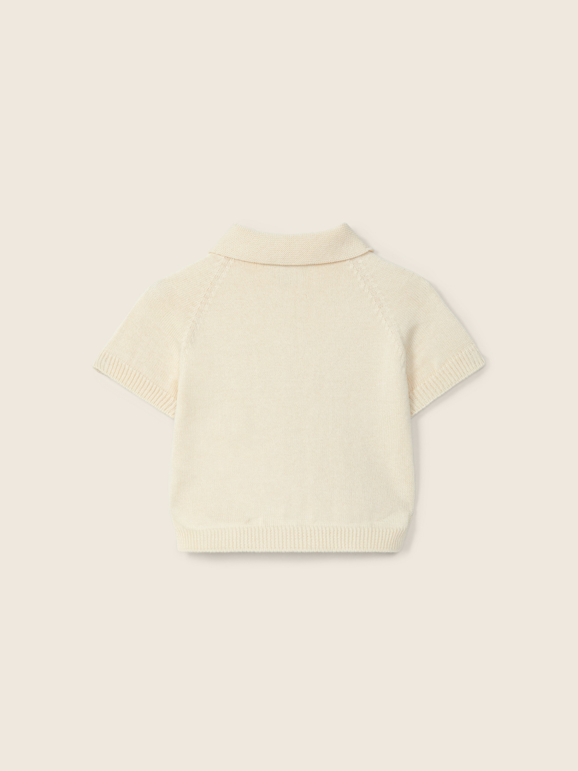 Cotton polo sweater