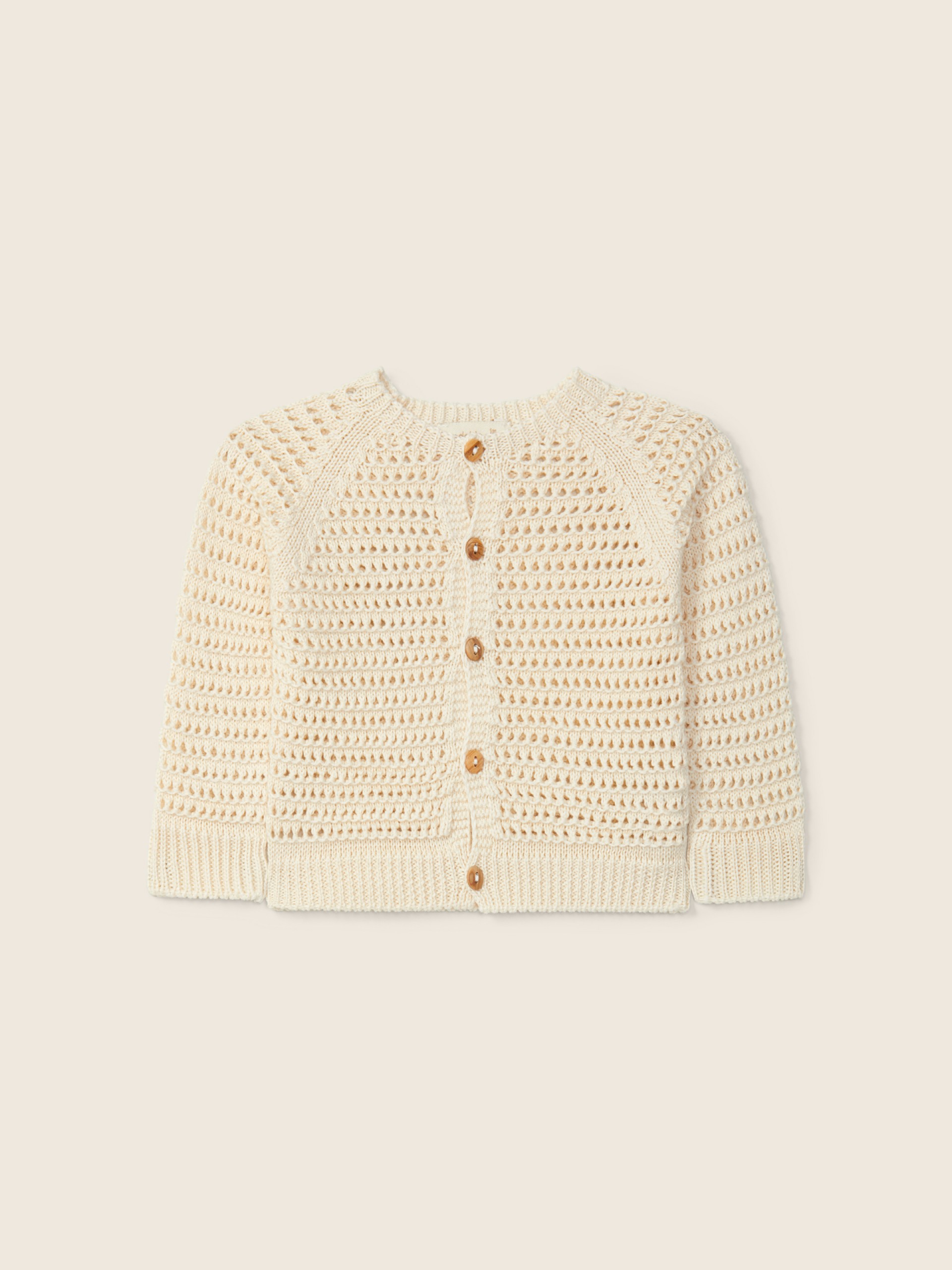 Organic cotton cardigan