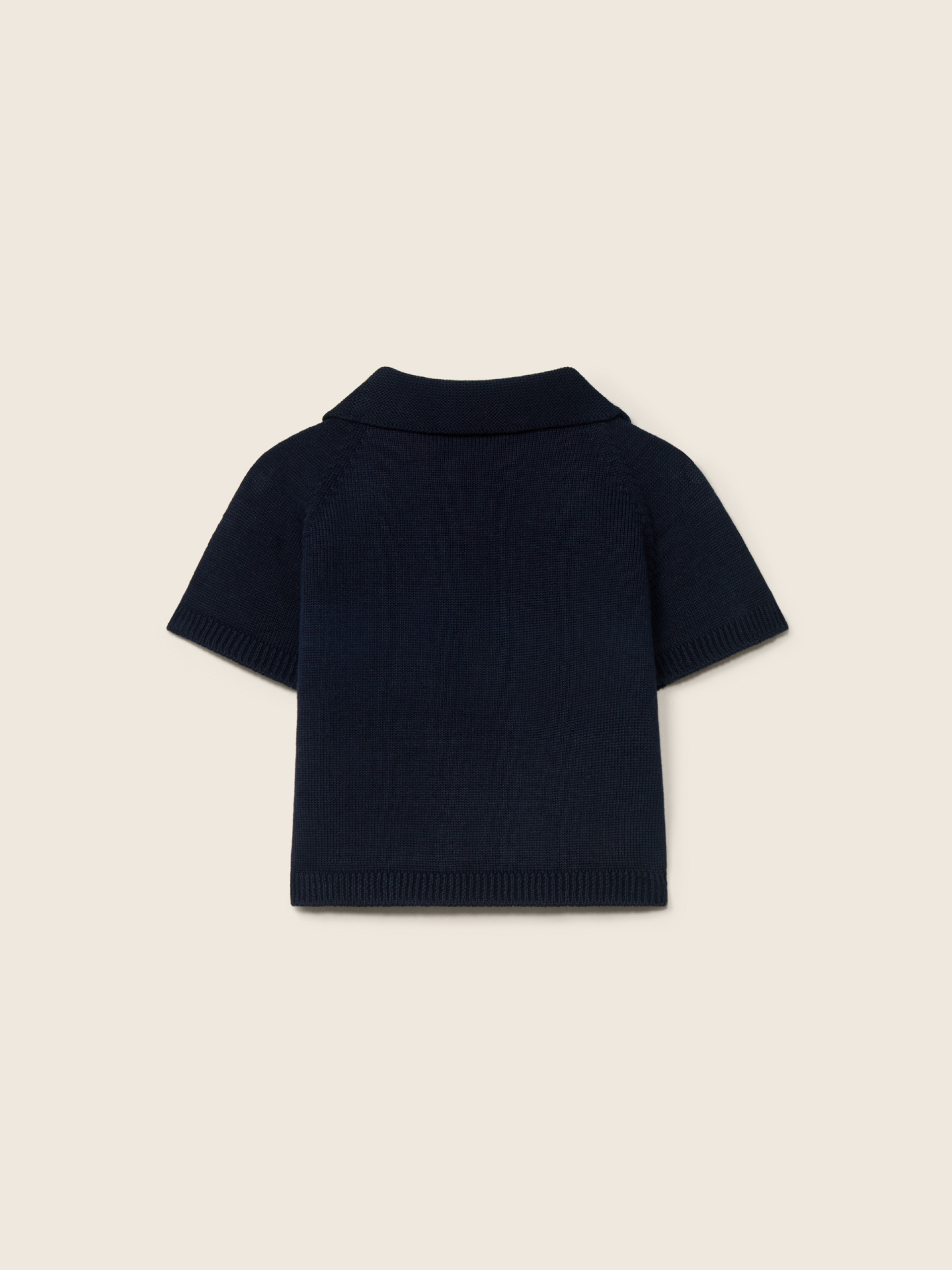 Cotton polo sweater