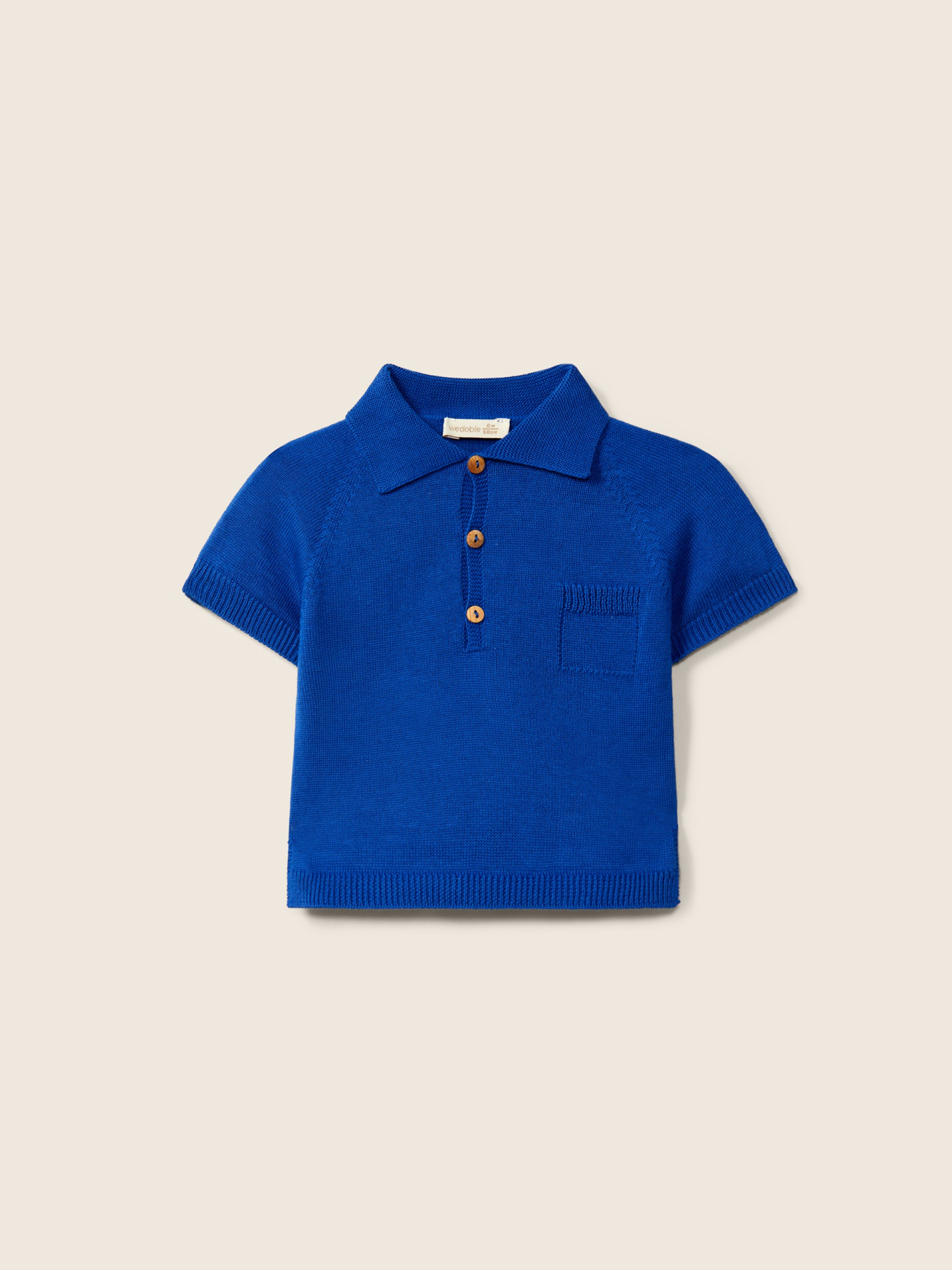Cotton polo sweater