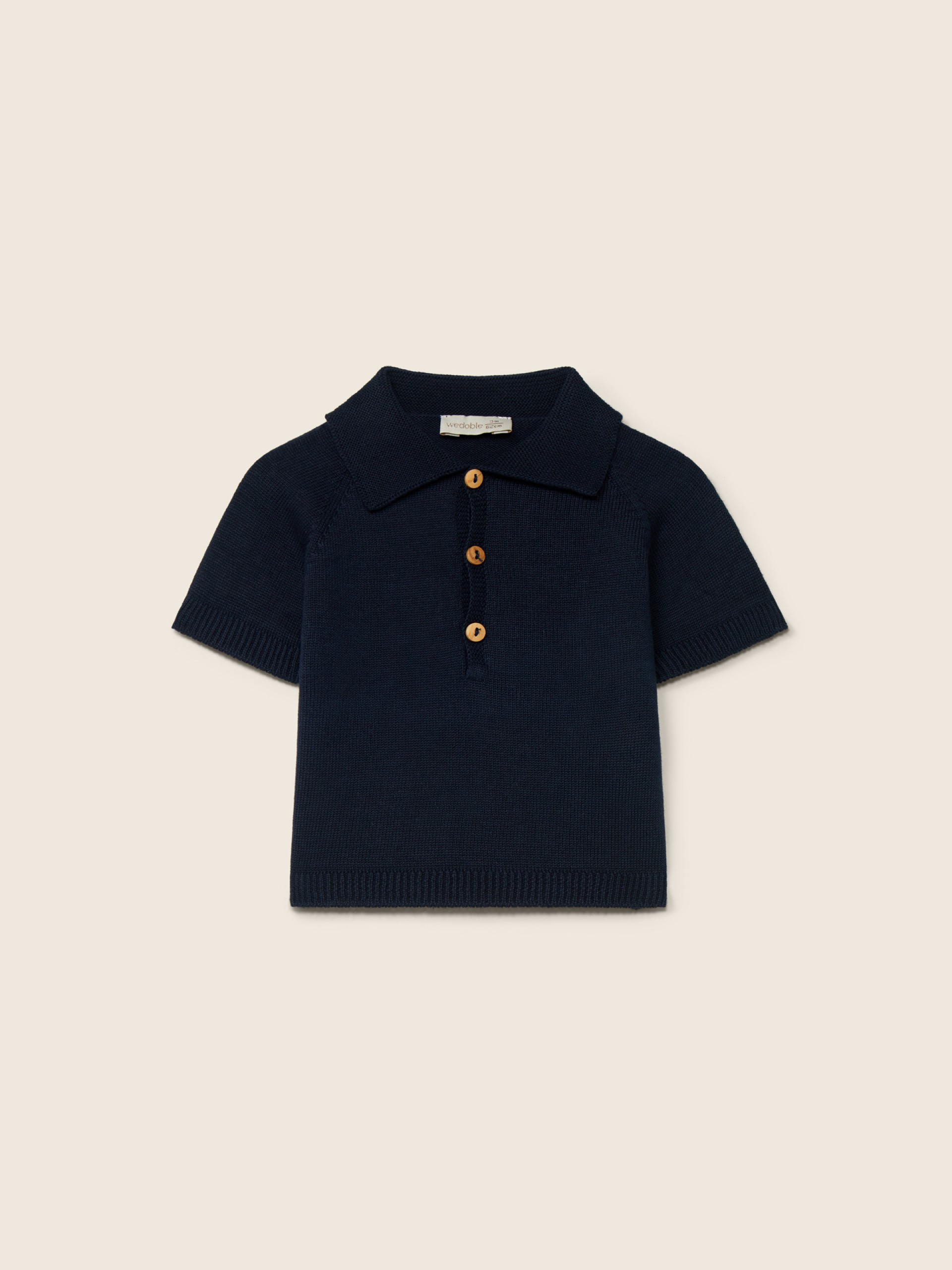 Cotton polo sweater