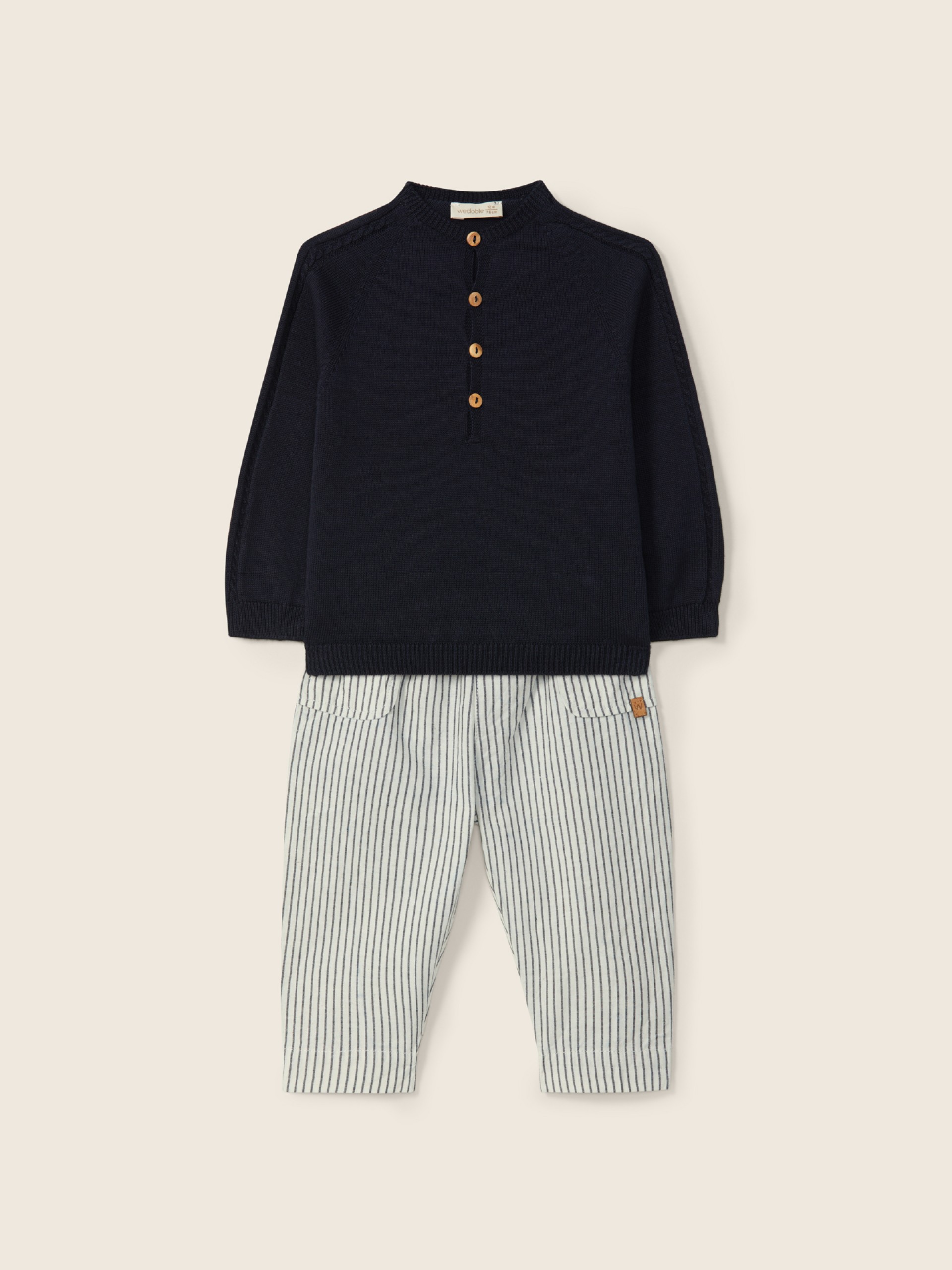 Pinstripe trousers