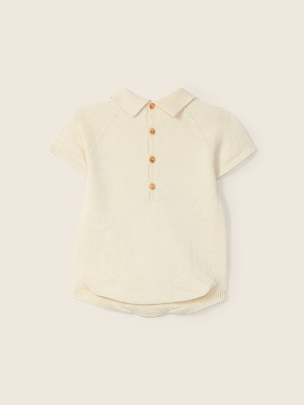 Knitted cotton shortie Knitted cotton shortie