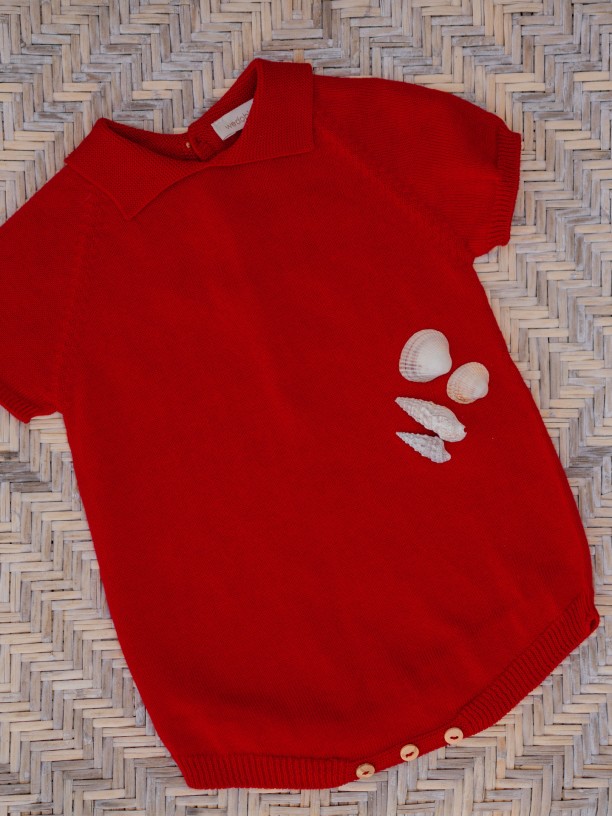 Knitted cotton shortie Knitted cotton shortie