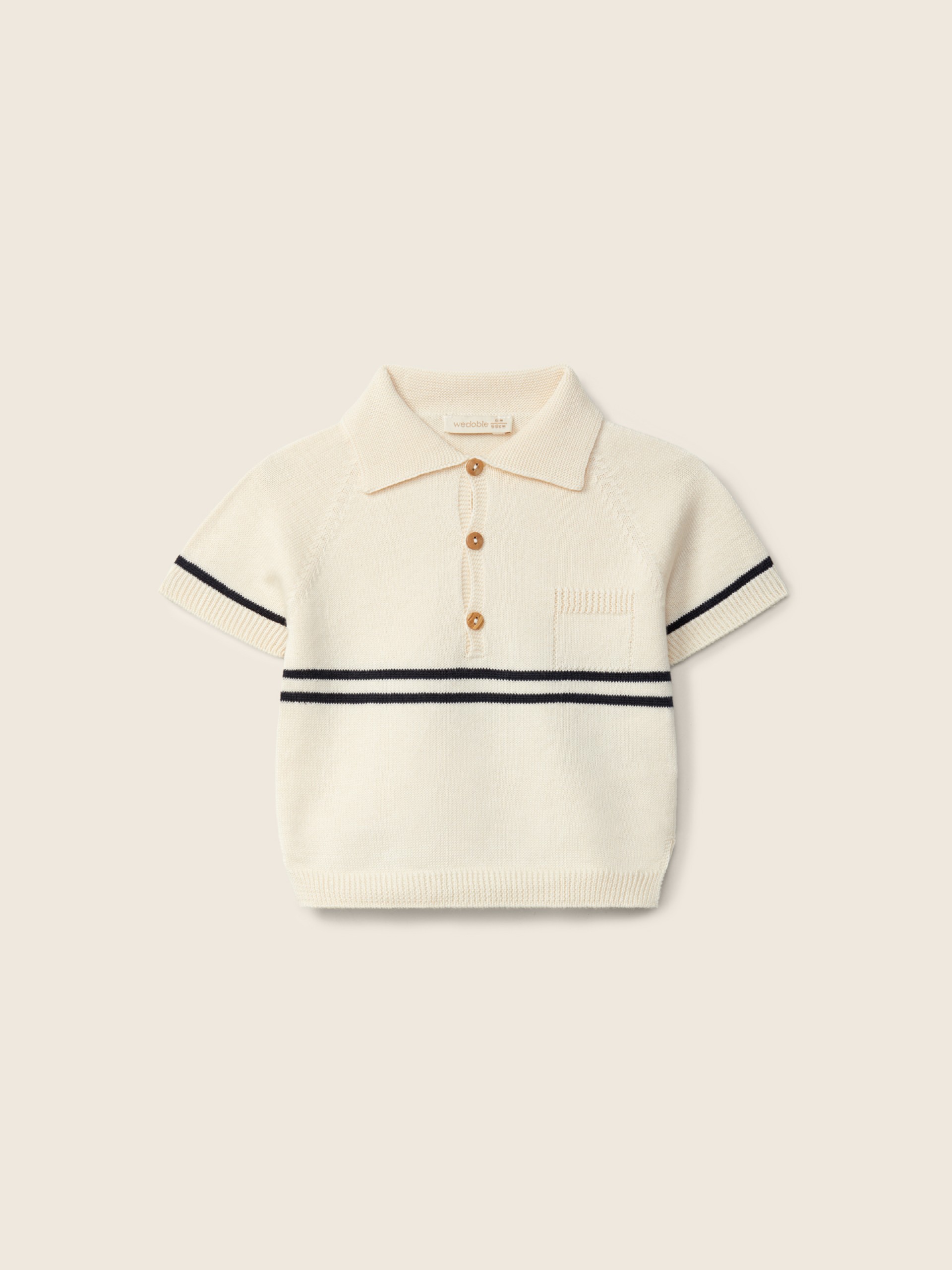 Cotton polo sweater