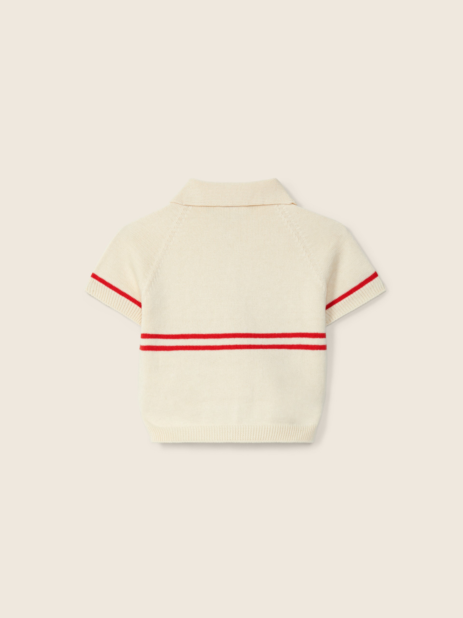 Cotton polo sweater