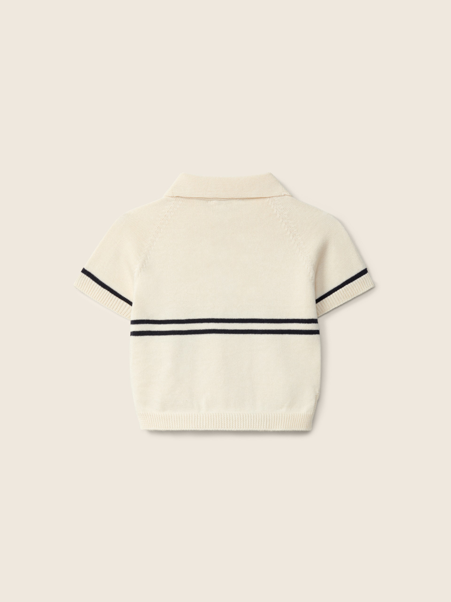 Cotton polo sweater