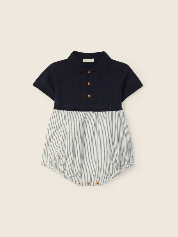 Pinstripe polo shortie Pinstripe polo shortie