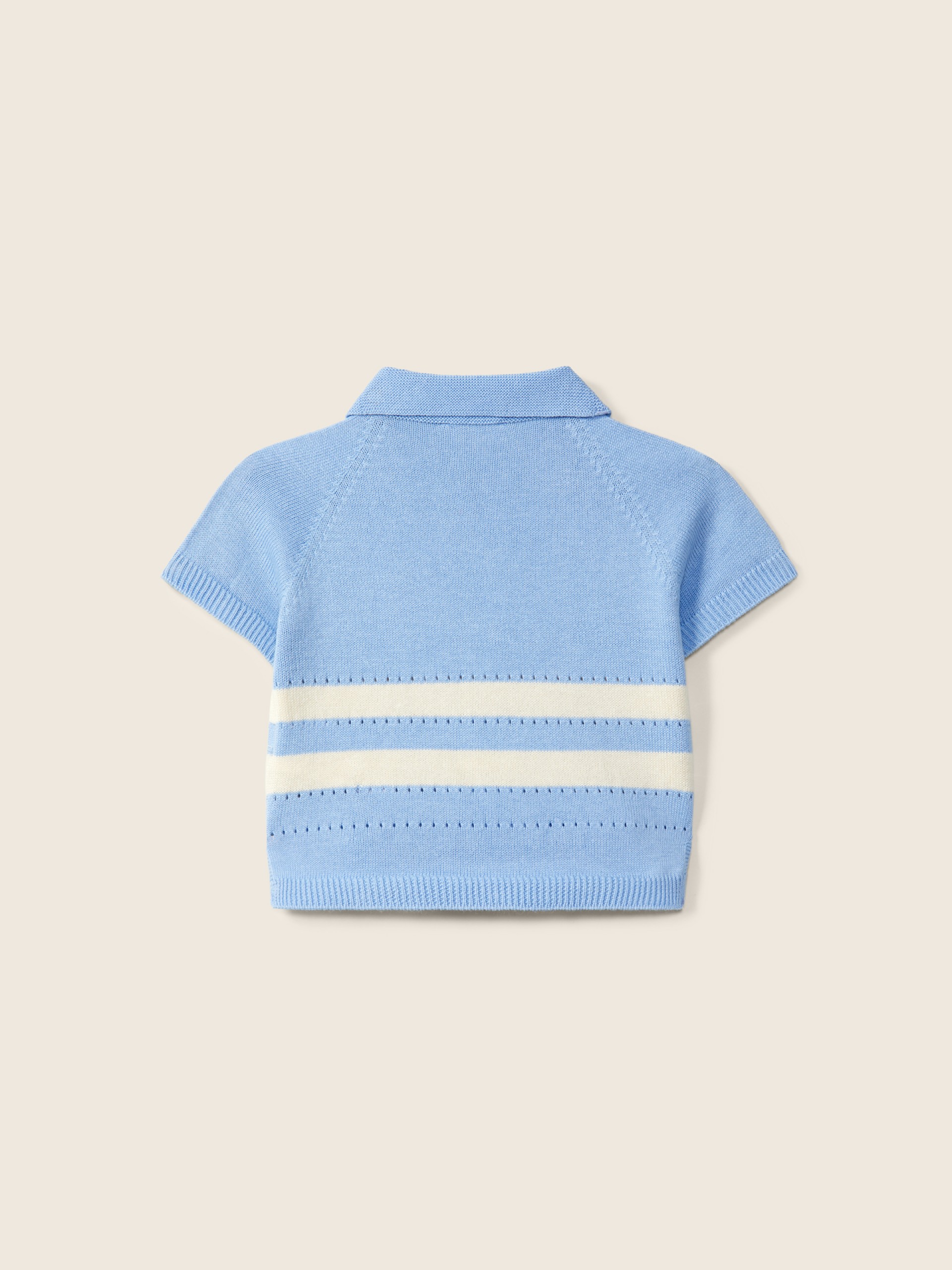Cotton polo sweater