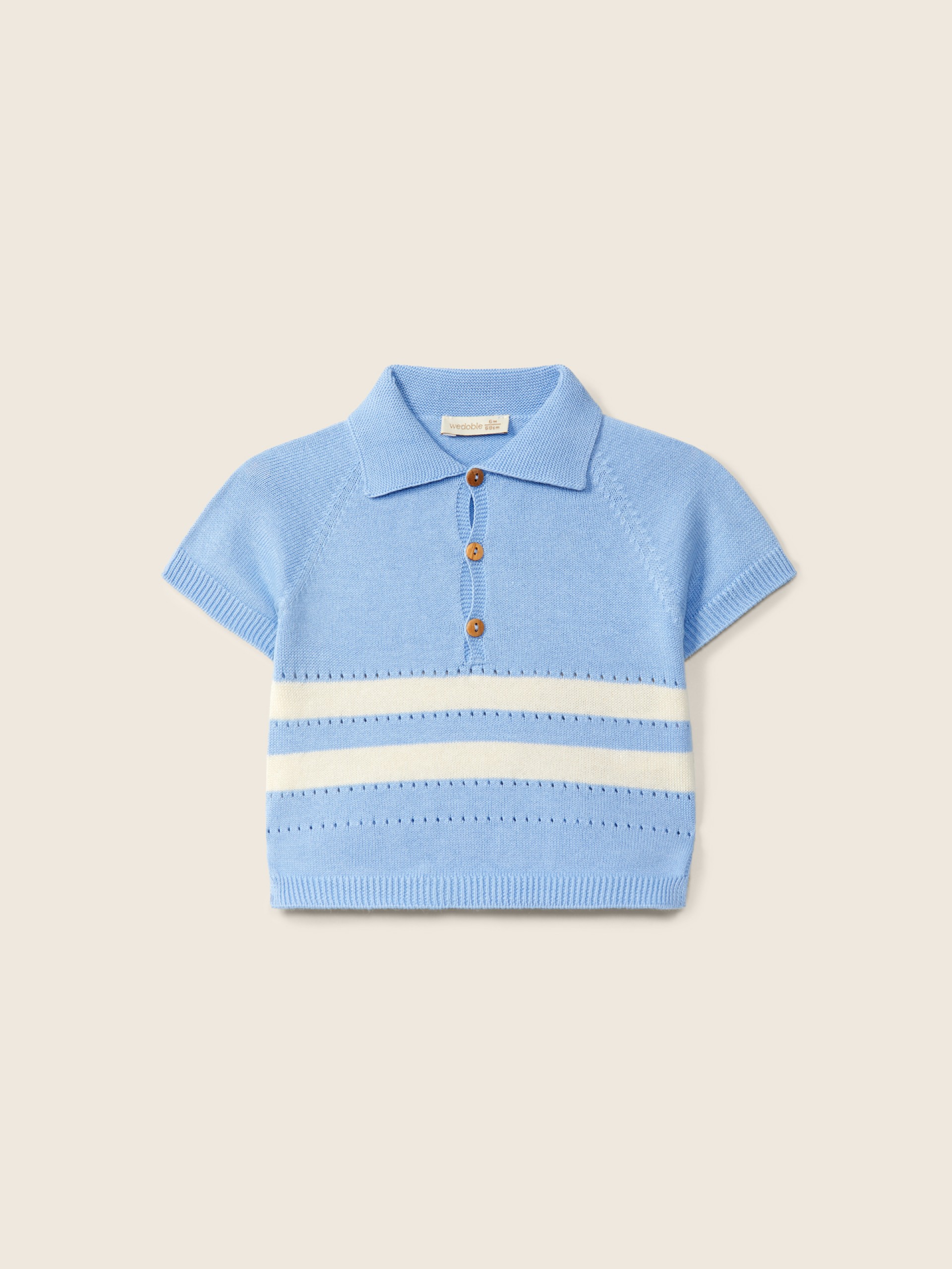 Cotton polo sweater
