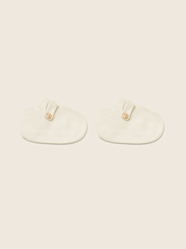 Organic cotton booties Organic cotton booties