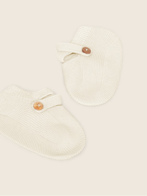 Organic cotton booties Organic cotton booties