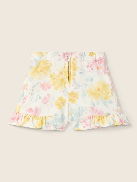 Watercolor floral shorts
