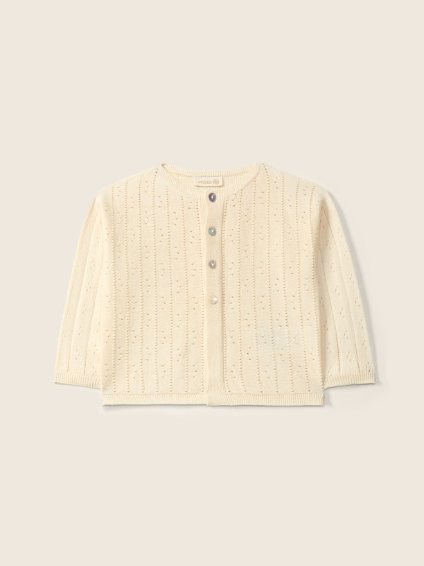 Organic cotton cardigan