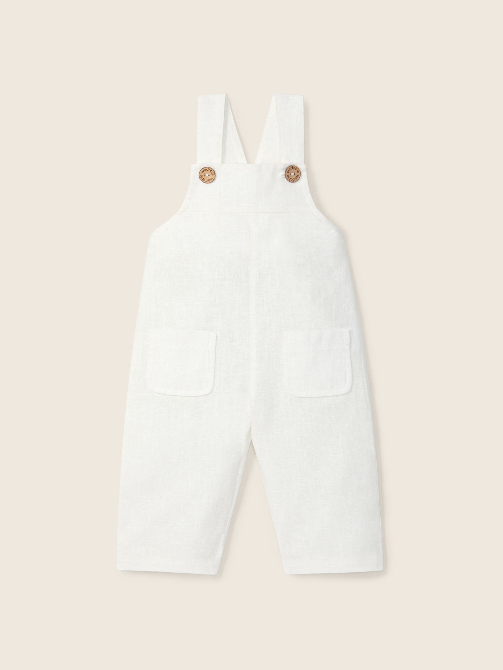 Linen dungarees