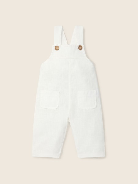Linen dungarees