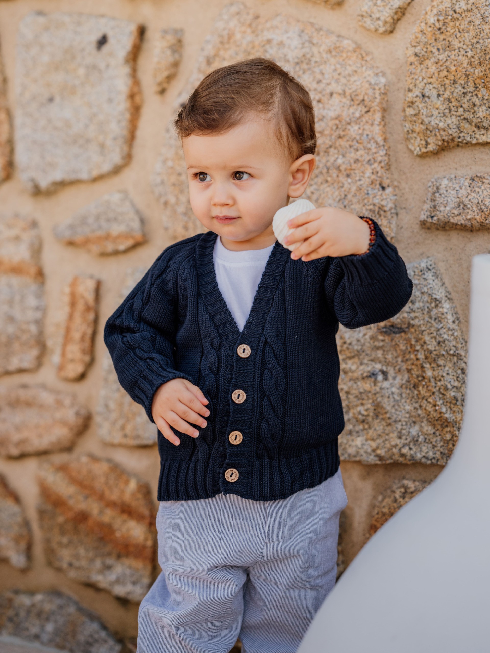 Pinstripe trousers