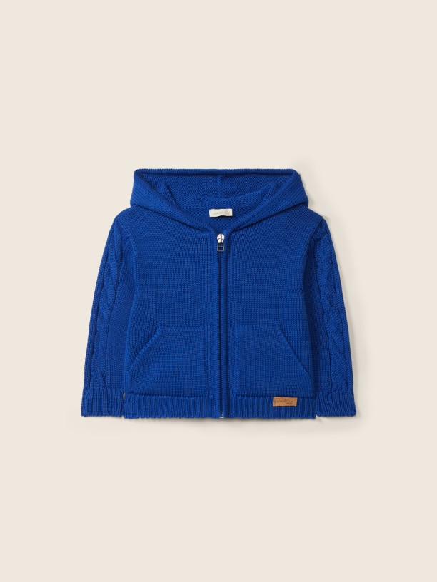 Hooded cardigan