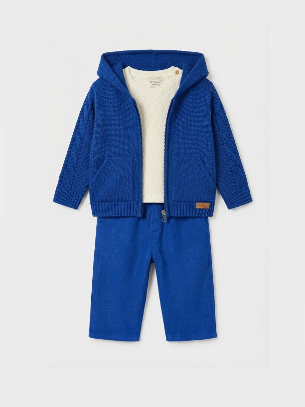 Hooded cardigan