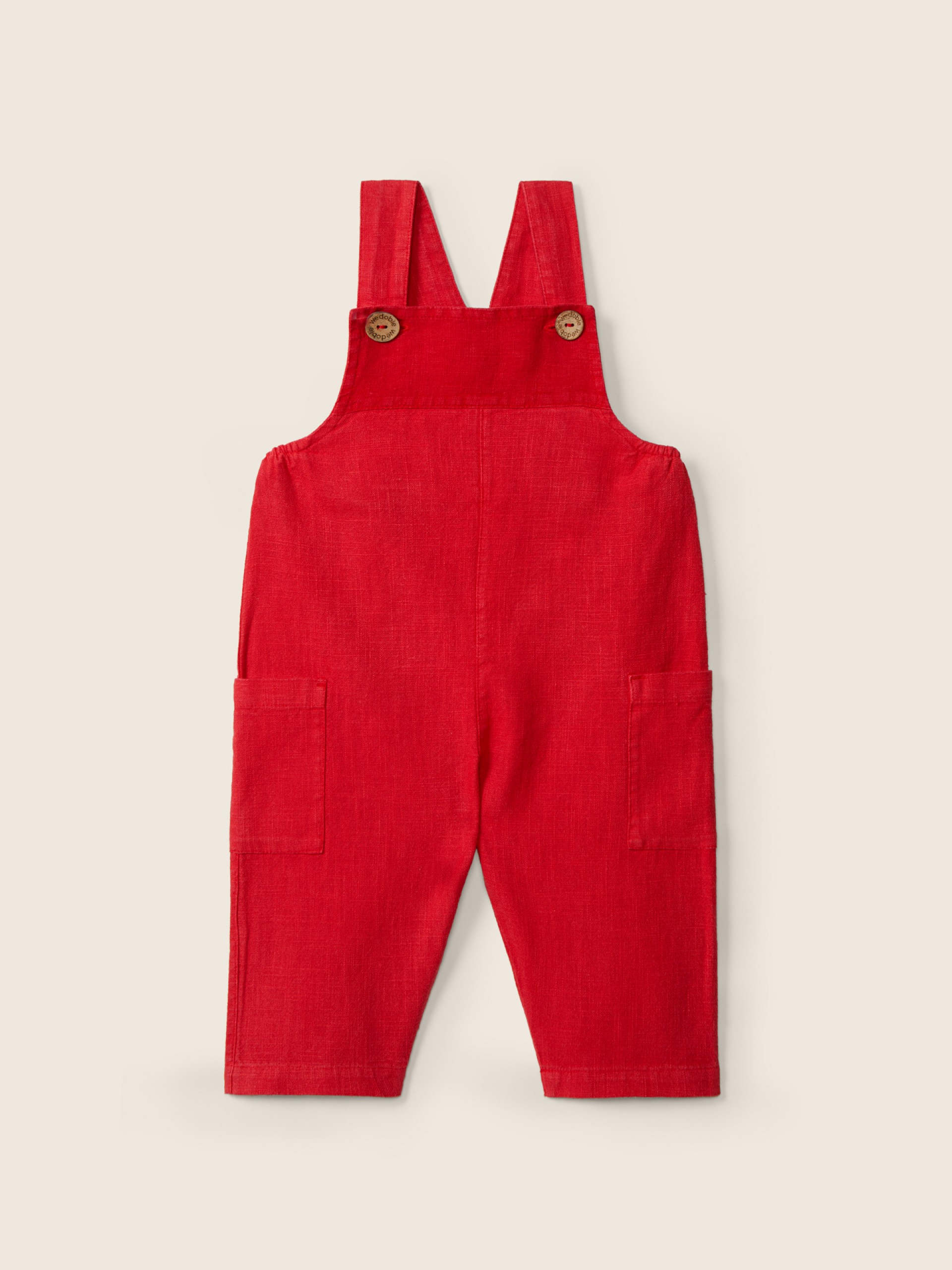 Linen dungarees