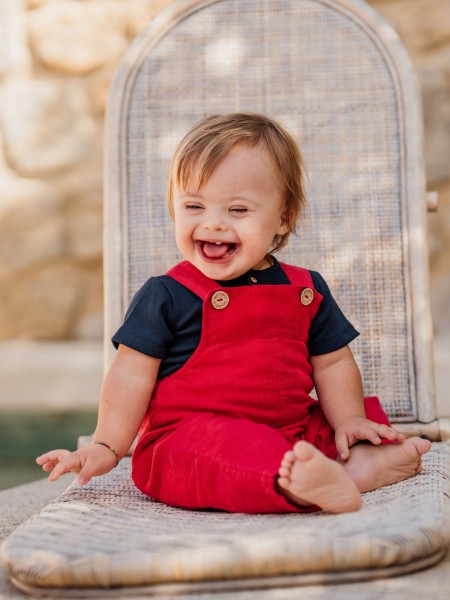 Linen dungarees