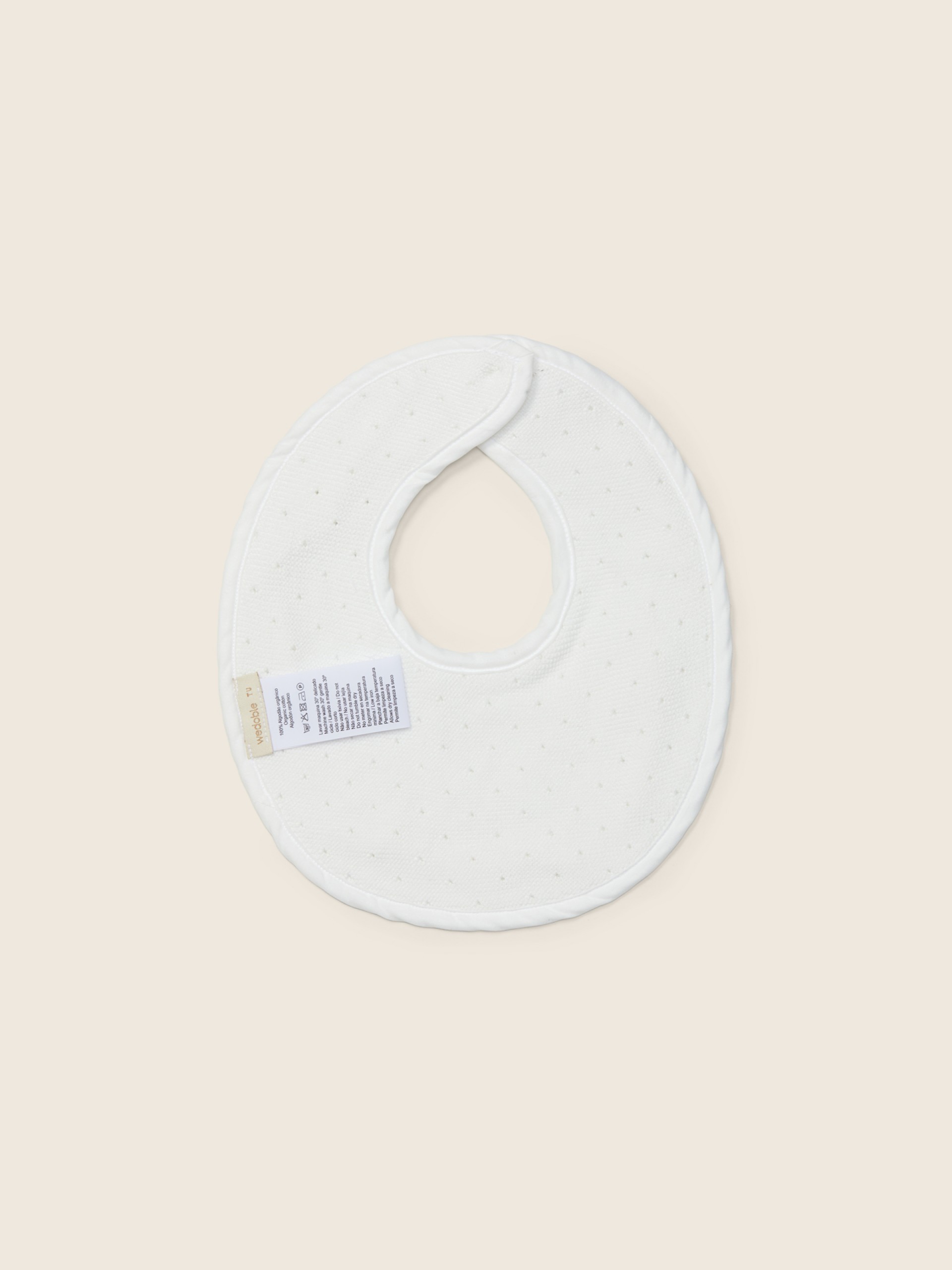 Organic cotton baby bib