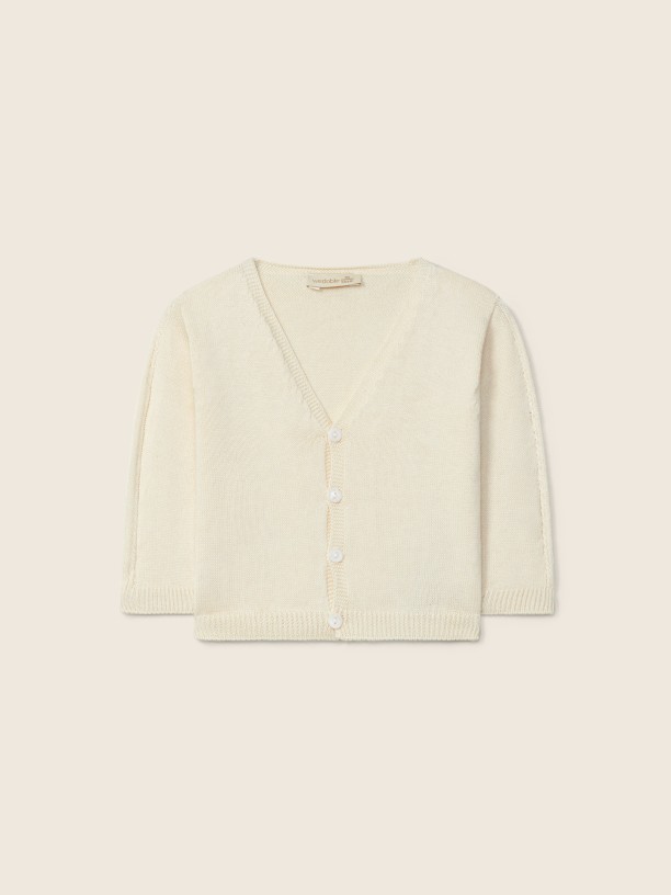 V-neck cardigan