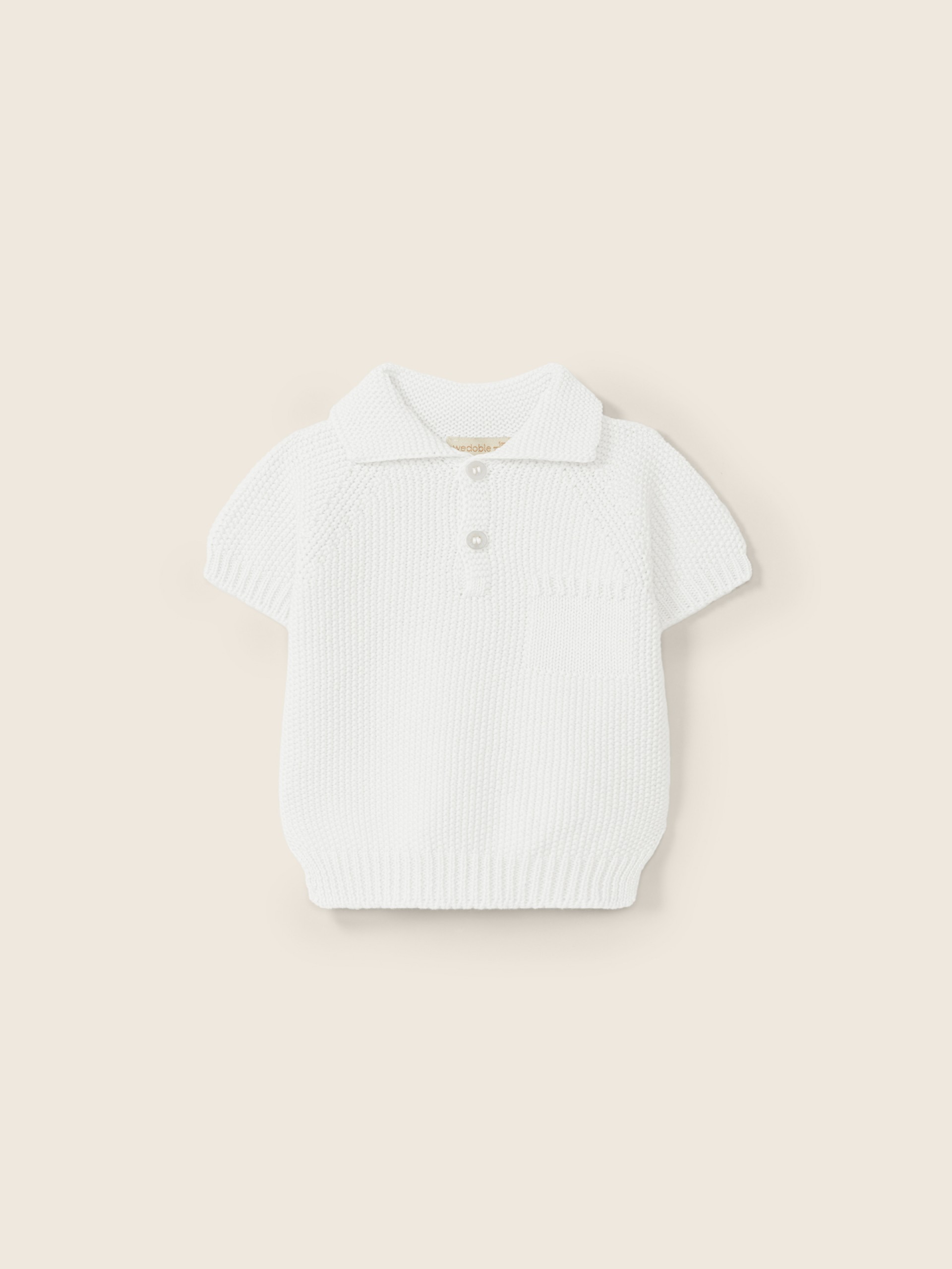Cotton polo sweater