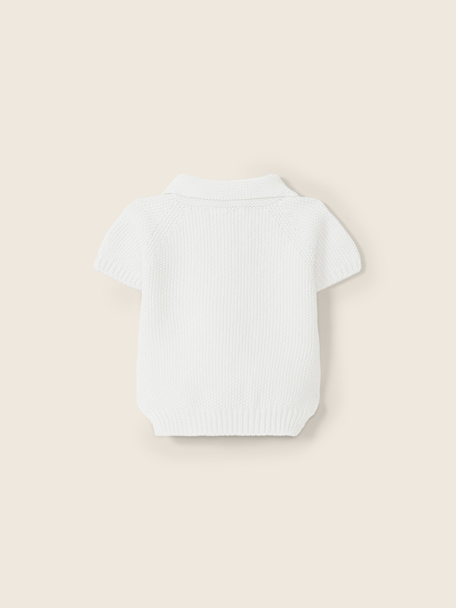 Cotton polo sweater