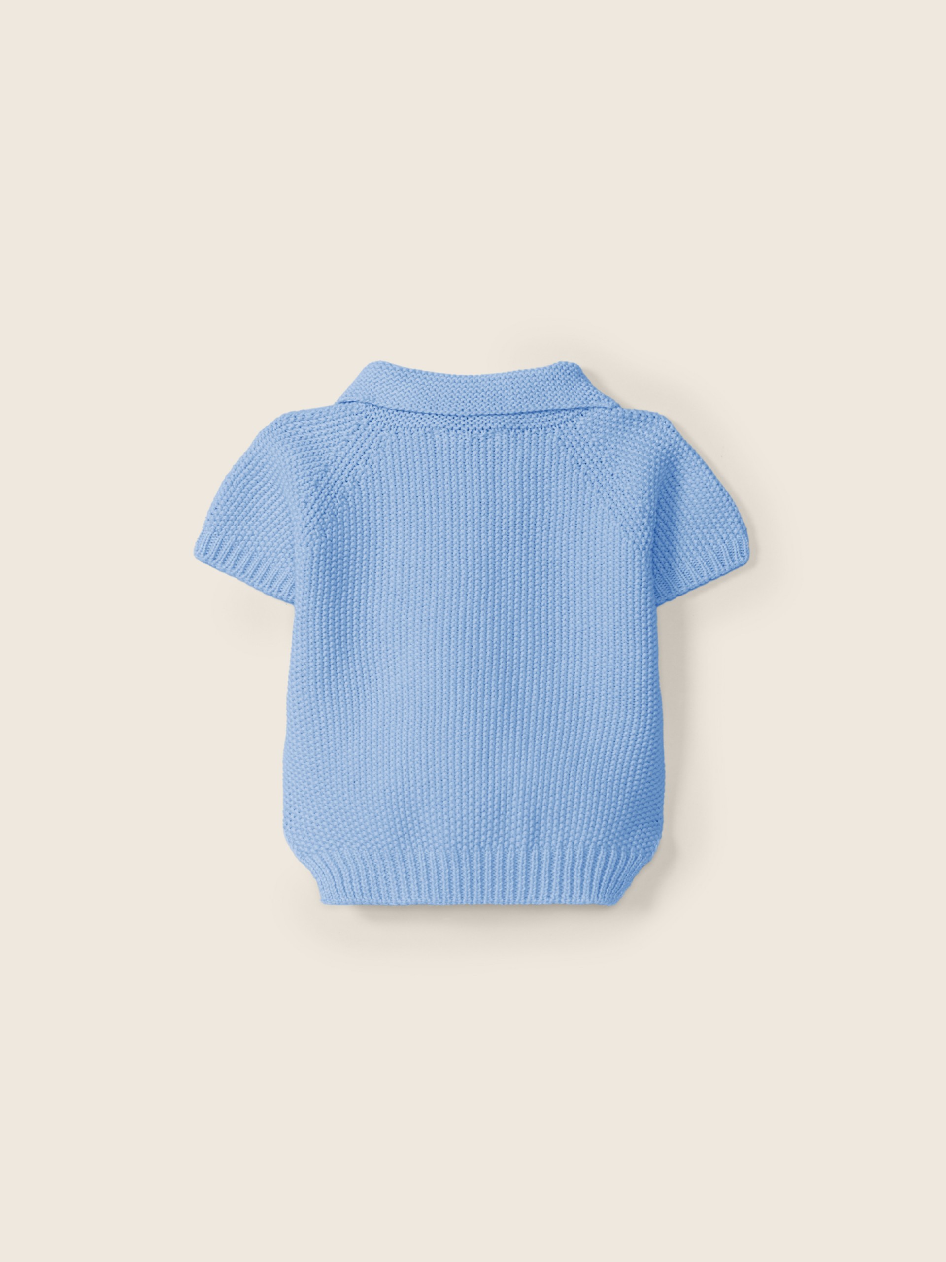 Cotton polo sweater
