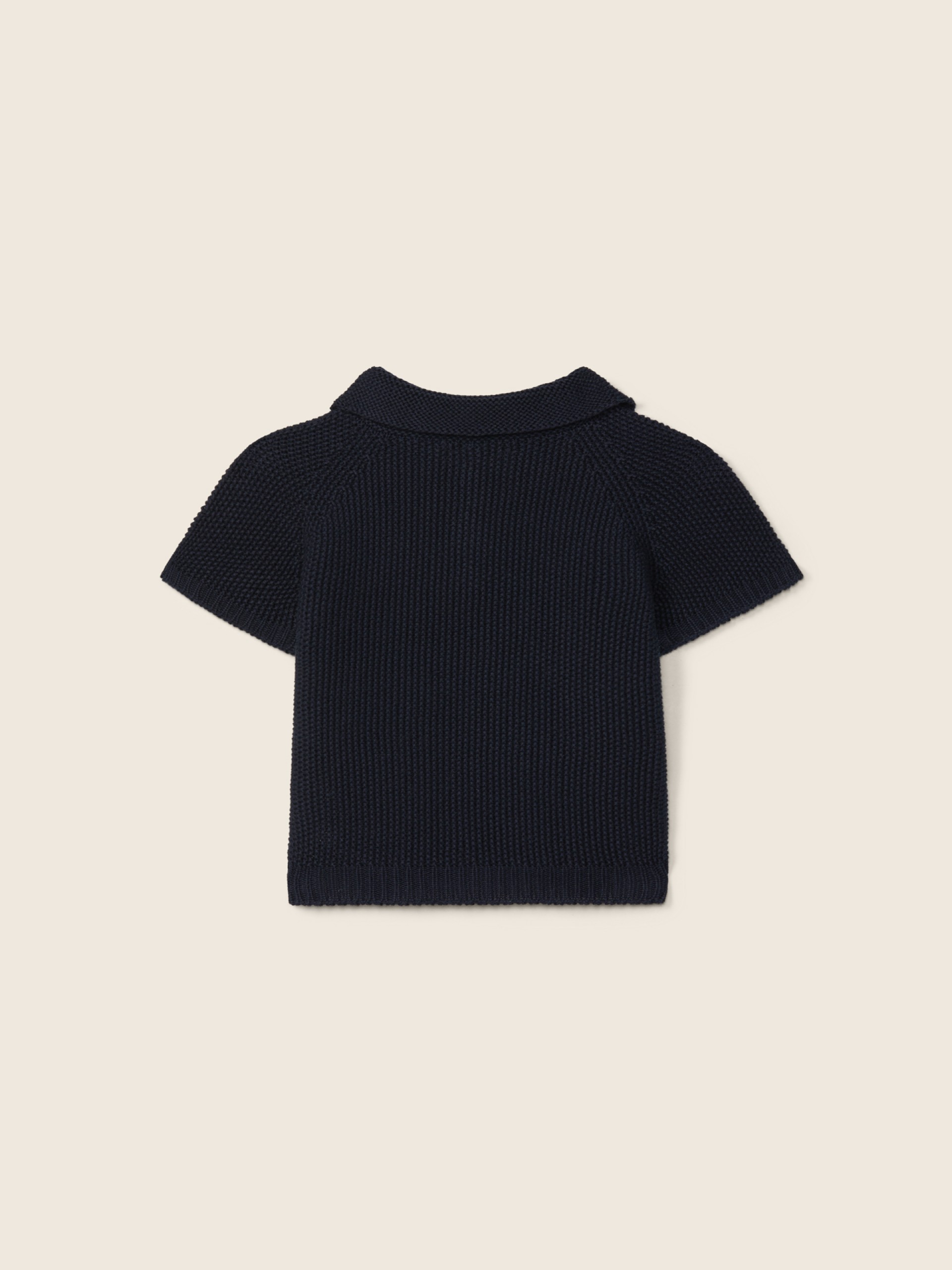 Cotton polo sweater
