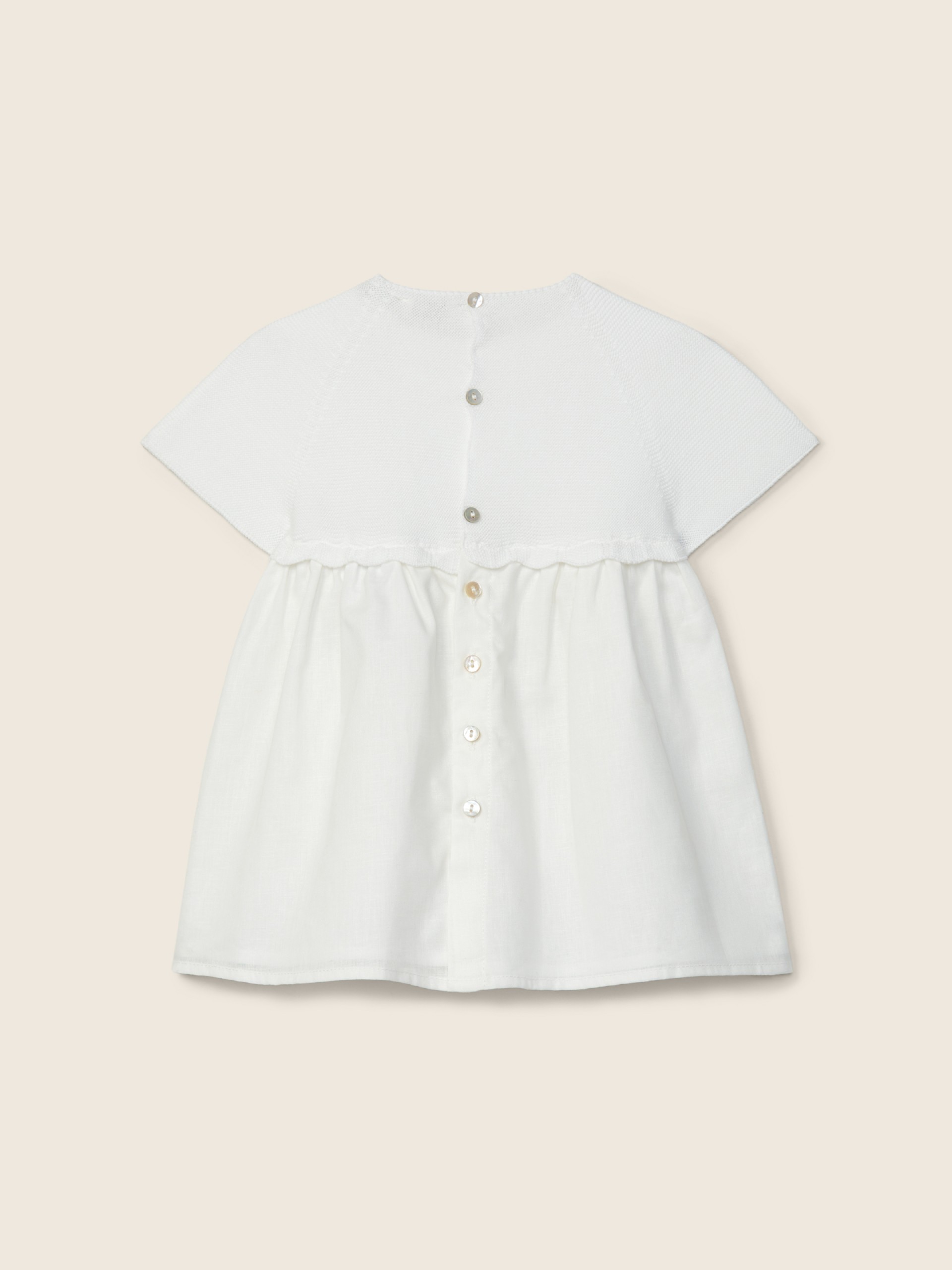 Dress with linen