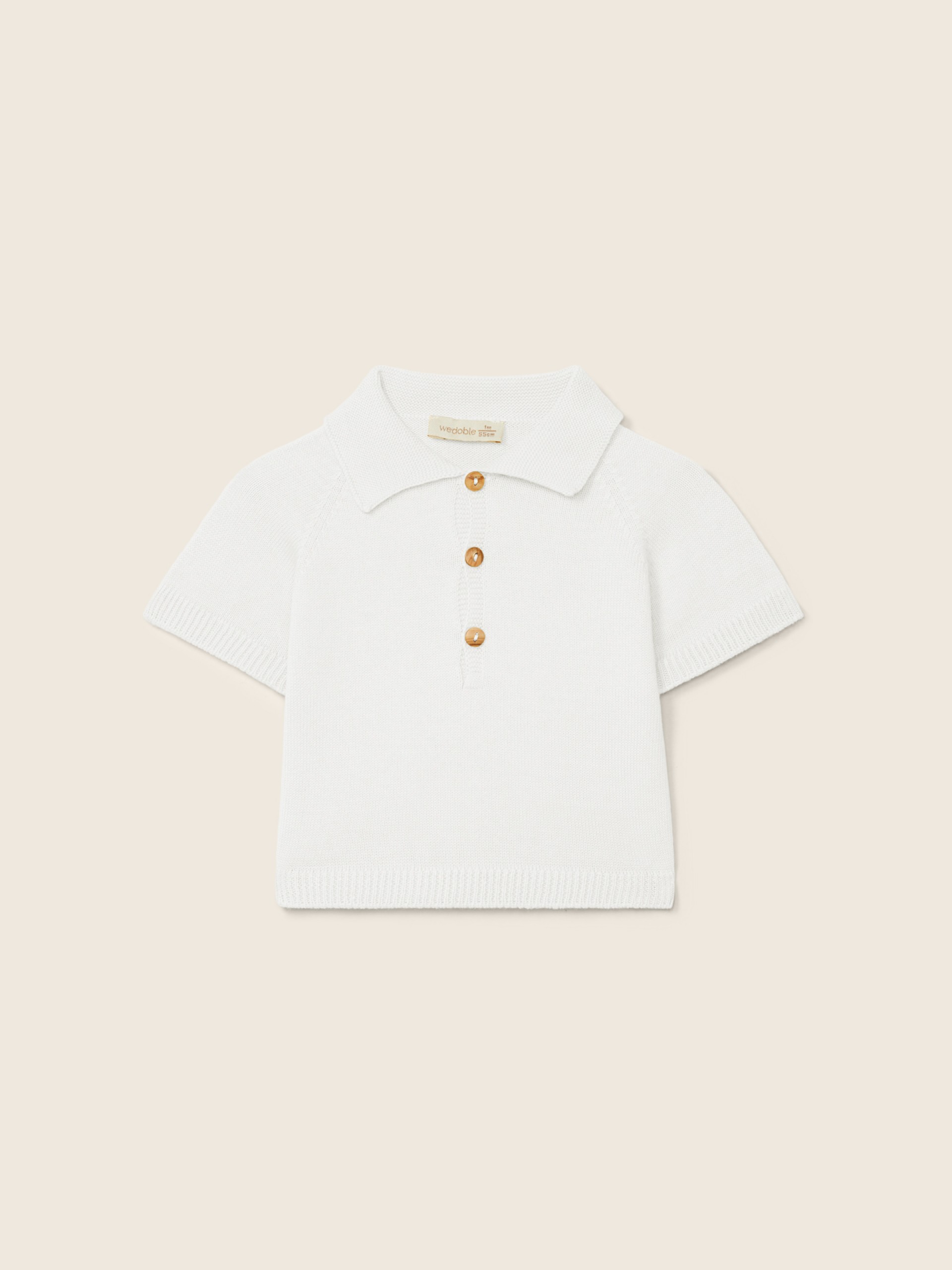 Cotton polo sweater