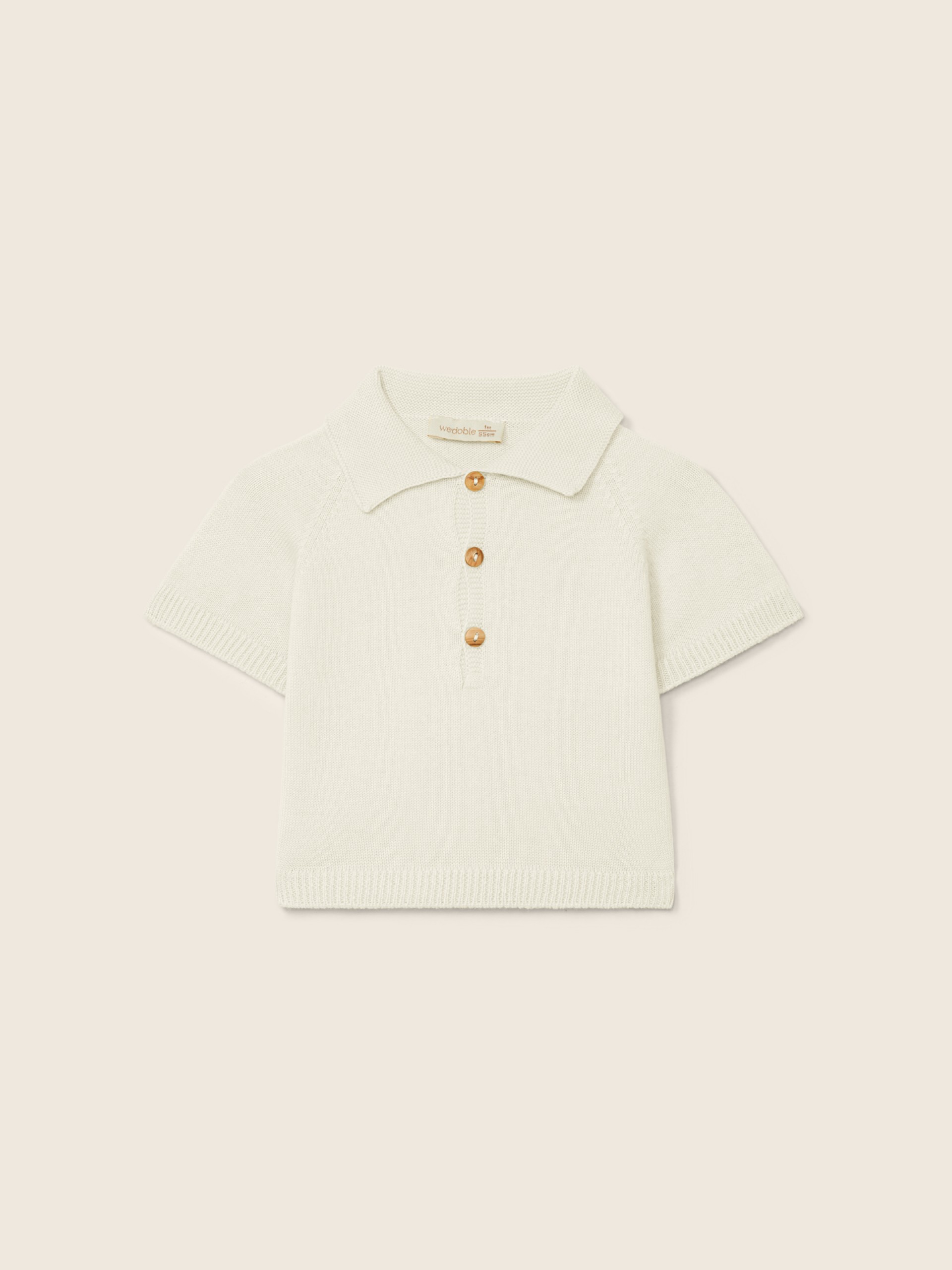 Cotton polo sweater