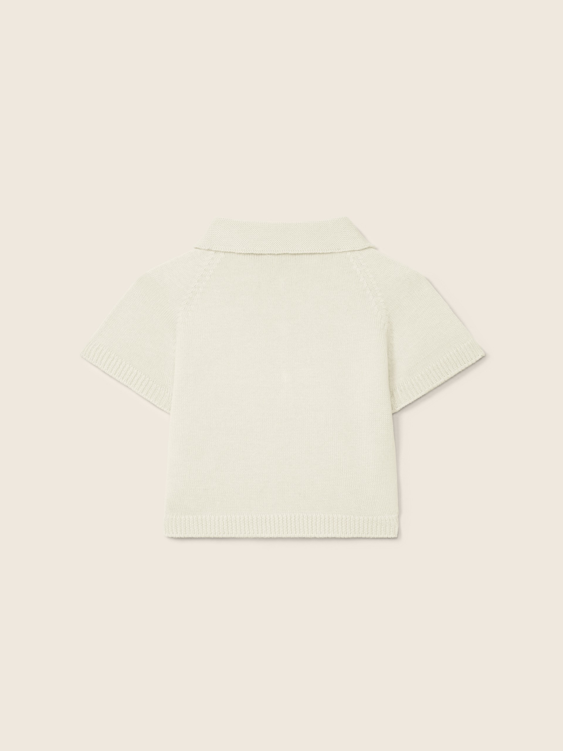 Cotton polo sweater