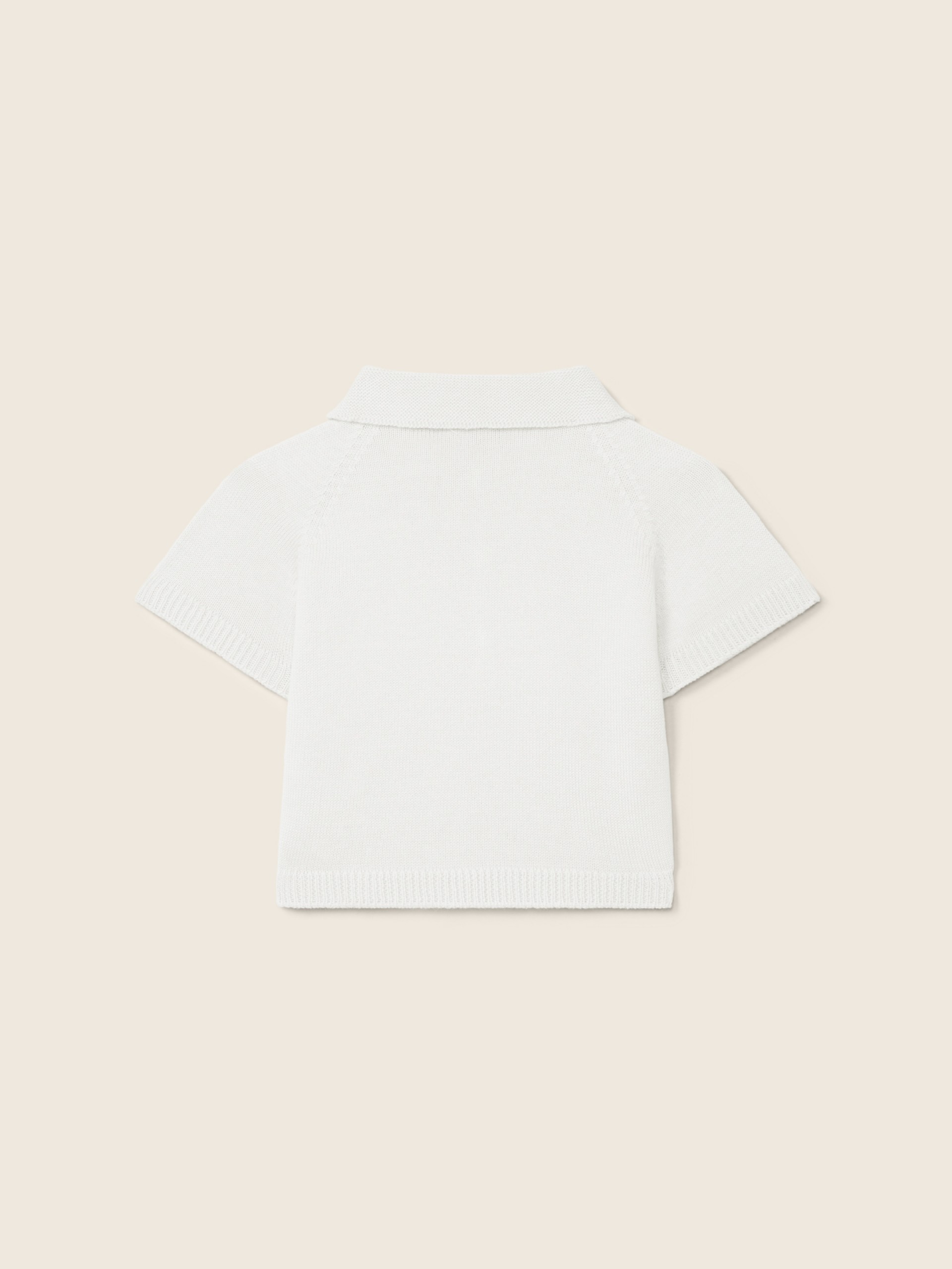 Cotton polo sweater