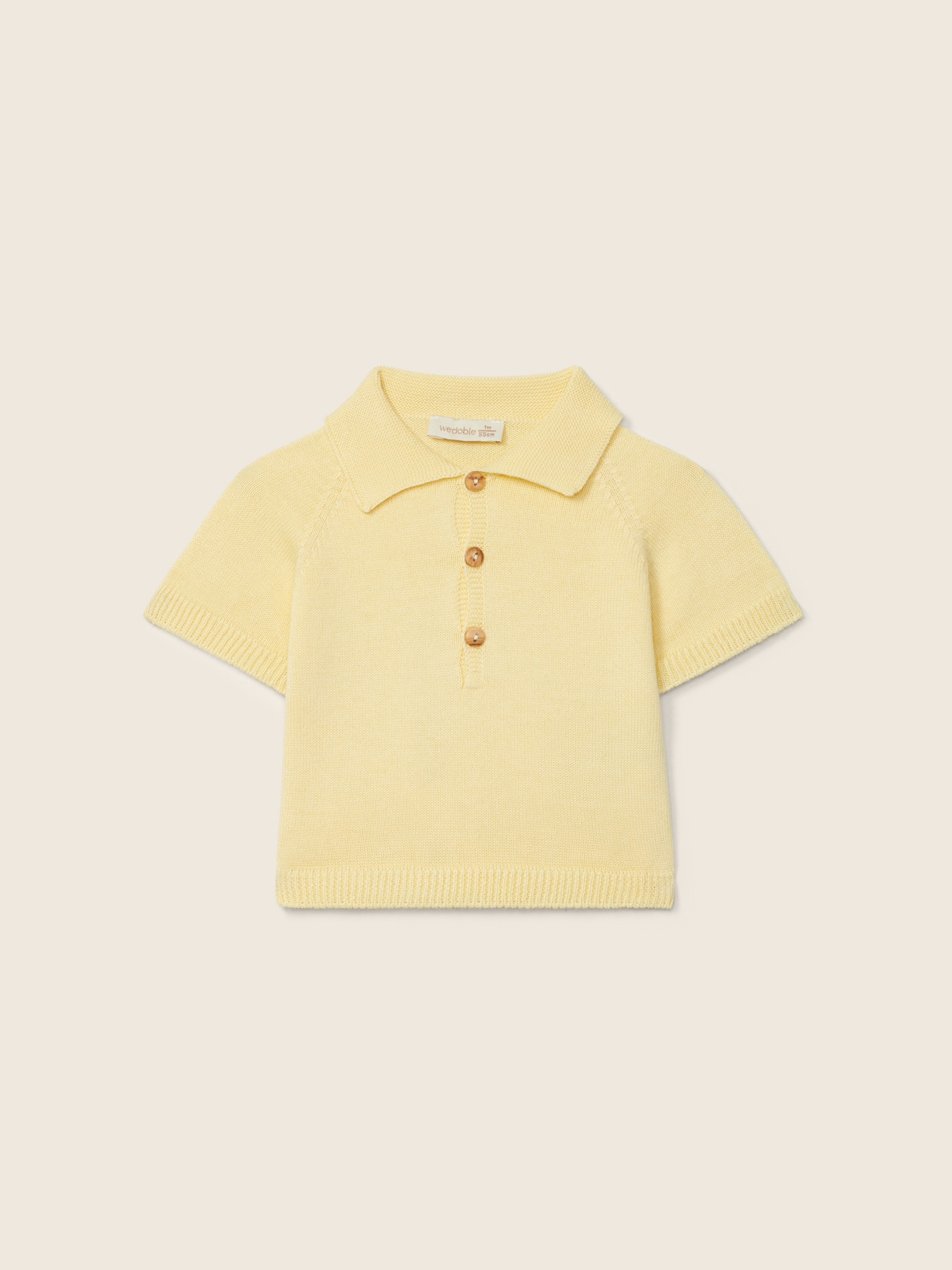 Cotton polo sweater
